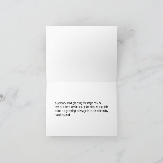 セーリング航海の船をテーマにした「ありがとう」 カード (内部)