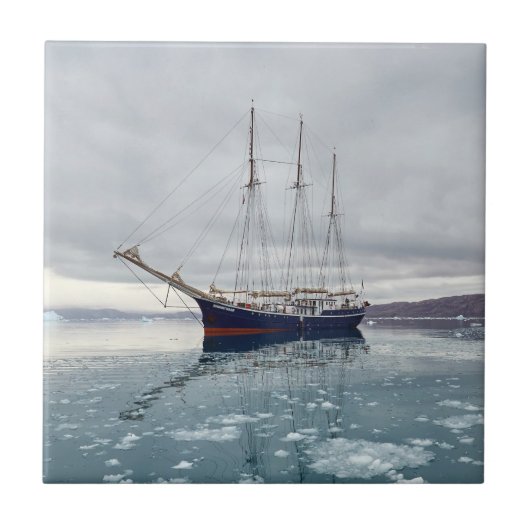 セーリング船レンブラント・バン・リジン1947 タイル (正面)