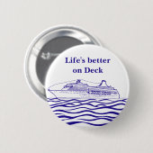 セーリング船 缶バッジ (正面&裏面)