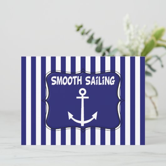 セーリング誕生日招待状 招待状 (スタンド正面)