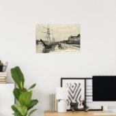 セーリング貨物船，バイヨンヌ，フランス ポスター (ホームオフィス)