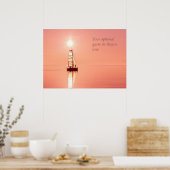 セーリング遠くにカスタムポスター ポスター (キッチン)