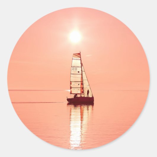 セーリング遠くにシール ラウンドシール (正面)