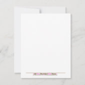 セーリング遠くに帆船ボートベビーシャワー4x5 招待状 (裏面)