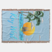 セーリング鍵ウェストフロリダ スローブランケット (正面)