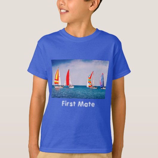 セーリング+キッズ+Tシャツ+副船長 Tシャツ (正面)
