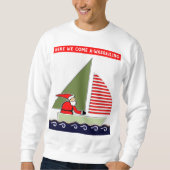 セーリング クリスマス スウェットシャツ (正面)