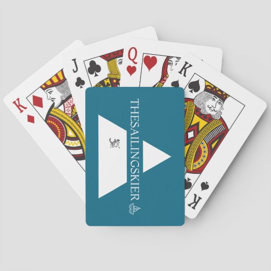 セーリング&スキア遊ーのカード、カードプレーヤーのギフト、 トランプ (裏面)