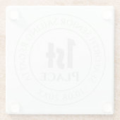 セーリング・レガッタ第1回トロフィー賞 ガラスコースター (裏面)