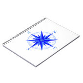 セーリング – 風バラコンパス航海のシャツ ノートブック (左側)