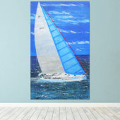 セーリン遠くにグ キャンバスプリント (インサイチュ (ウッドフロア))