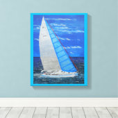 セーリン遠くにグ キャンバスプリント (インサイチュ (ウッドフロア))
