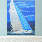 セーリン遠くにグ キャンバスプリント (インサイチュ (ウッドフロア))