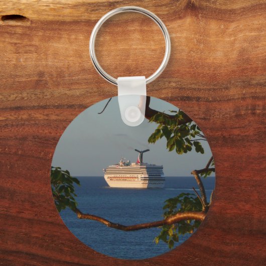 セールアット遠くにサンセットIクルーズバケーション キーホルダー (正面)