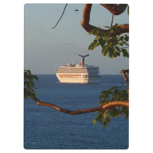 セールアット遠くにサンセットIクルーズバケーション クリップボード (裏面)