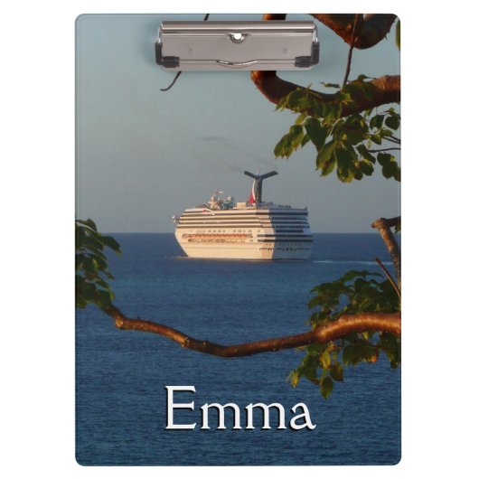 セールアット遠くにサンセットIクルーズバケーション クリップボード (正面)