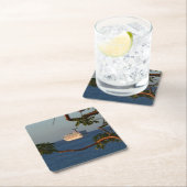 セールアット遠くにサンセットIクルーズバケーション スクエアペーパーコースター (インサイチュ)