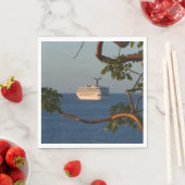 セールアット遠くにサンセットIクルーズバケーション スタンダードランチョンナプキン (インサイチュ)