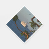 セールアット遠くにサンセットIクルーズバケーション スタンダードランチョンナプキン (角)