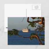 セールアット遠くにサンセットIクルーズバケーション ポストカード (正面/裏面)