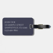 セールアット遠くにサンセットIクルーズバケーション ラゲッジタグ (裏面横)