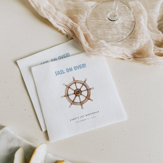 セールオンオーバー航海の誕生日 スタンダードランチョンナプキン