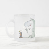 セールスは、お客様がノーと言った時に始まる フロストグラスマグカップ (左)