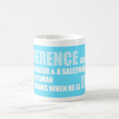 セールスマンのプロジェクトを言っているおもしろいなプロジェクト管理 コーヒーマグカップ (中央)