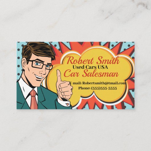 セールスマン 名刺 (正面)