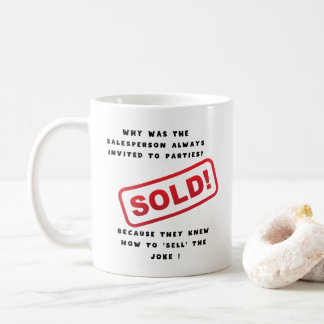セールスマン、営業おもしろいことわざ コーヒーマグカップ