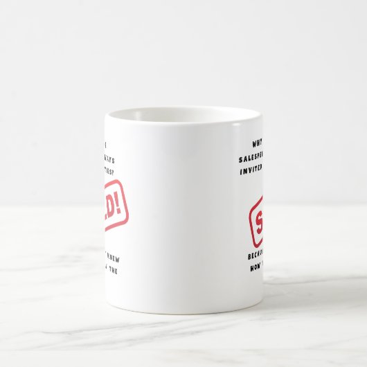 セールスマン、営業おもしろいことわざ コーヒーマグカップ (中央)