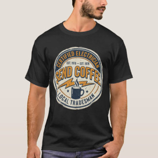 セールス電工におくれコーヒーとお菓子 面白Tシャツ Tシャツ