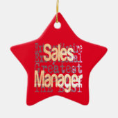 セールス・マネージャのExtraordinire セラミックオーナメント (正面)