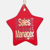 セールス・マネージャのExtraordinire セラミックオーナメント (左)