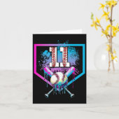 セールドリップ11誕生日ホームプレートボーイユース11アイ カード (黄色い花)