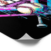 セールドリップ11誕生日ホームプレートボーイユース11アイ ポスター (角)