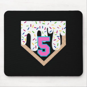 セールドリップ5th誕生日ホームプレートボーイズ青少年5年 マウスパッド