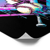 セールドリップ7th誕生日ホームプレートボーイズ7年 ポスター (角)