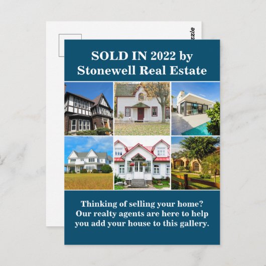 セールド実在エステートカンパニーハウスフォトマーケティング ポストカード (正面/裏面)