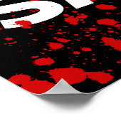 セールモダンサイン、ブラック&レッドブティックセール ポスター (角)