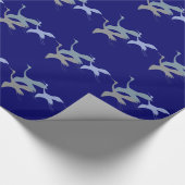 セールリアンソジョーン：青みがかったクレーン ラッピングペーパー (角)