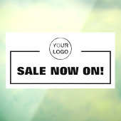 セール中＆企業ロゴ ウィンドウサイン (シート3)