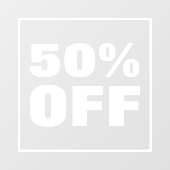 セール割引 ウィンドウサイン (シート)