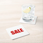 セール広場紙コースター スクエアペーパーコースター (インサイチュ)