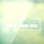 セール開催中＆ビジネスロゴ ウィンドウサイン (シート3)