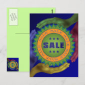 セール ステッカー ポストカード (正面/裏面)