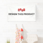 セール！バナー - 3' x 5' - 屋内用 - カスタム 横断幕 (インサイチュ)