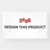 セール！バナー - 3' x 5' - 屋内用 - カスタム 横断幕 (横)