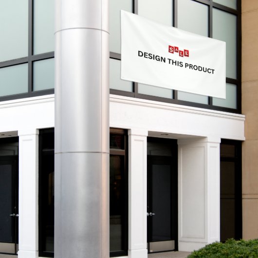 セール！バナー - 6'x10' - 屋外 - カスタム 横断幕 (ビルの外側)