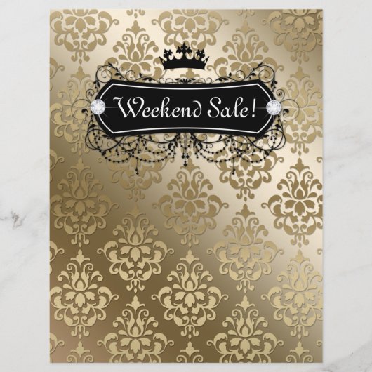 セール フライヤー ファッション ジュエリー サロン クラウン ゴールド (正面)